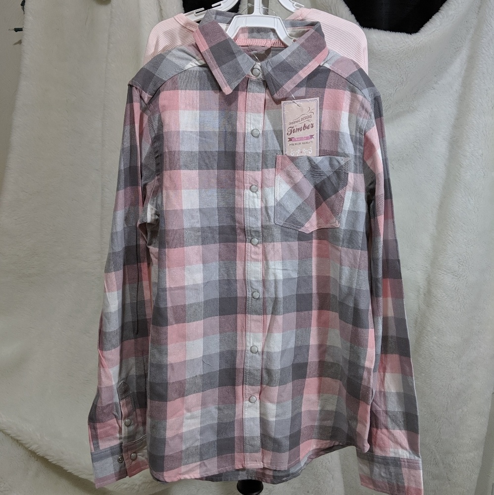 ⬇️💲Timber vintage 2 piece set long sleeves shirt